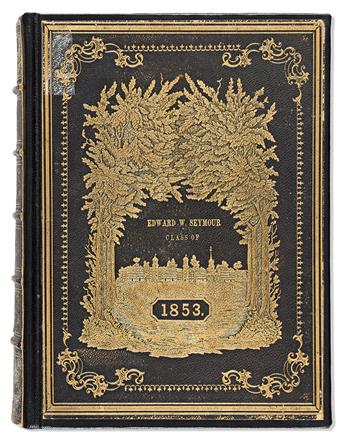 (CONNECTICUT.) Pictorial autograph book of the Yale Class of 1853.                                                                               